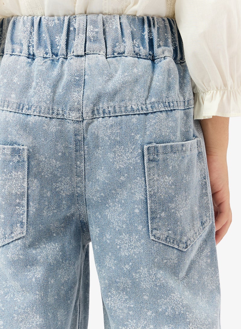 بنياتا جينز مطبوع - Image 5